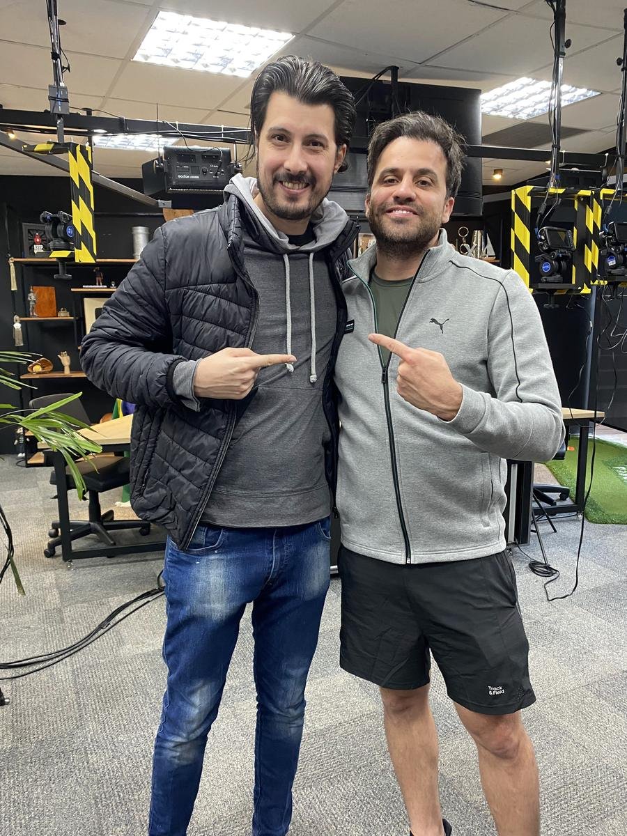 Jeff Buch with Pablo Marçal in the studio